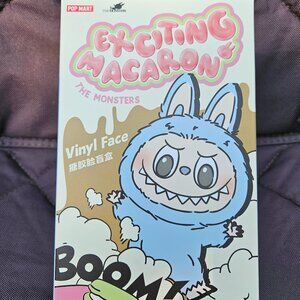 Authentic Pop Mart Exciting Macaron Labubu Vinyl in Lychee Berry